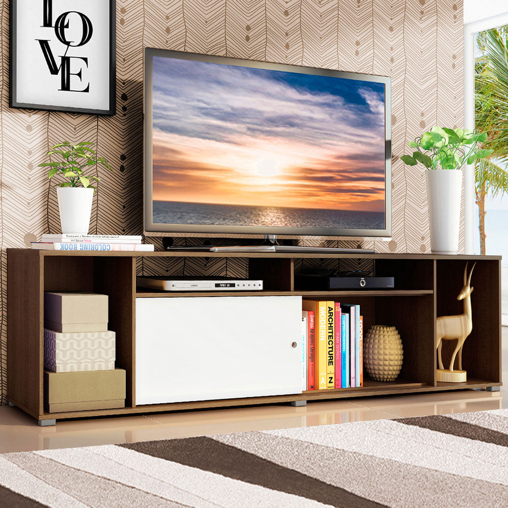 Rack para TV hasta 65 Pulgadas Madesa Cancun Marrón/Blanco