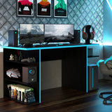 Escritorio Gamer Para PC y Consola Negro/Azul