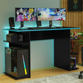 Escritorio Gamer 120 cm Negro/Azul Madesa