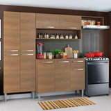 Cocina Compacta 229cm Marrón Emilly Top