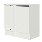 Bajo Mesada Esquinero 87 cm x 50 cm 100% MDF 1 Puerta Blanco Smart Madesa