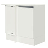 Bajo Mesada Esquinero 100% MDF com Mesada Blanco Smart Madesa