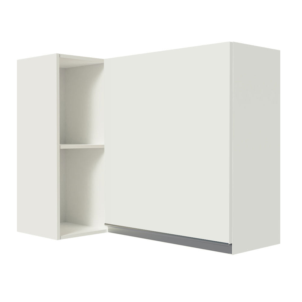 Alacena Cocina Esquinera 100% MDF con Porta Botellas Blanco Smart Madesa