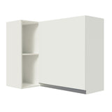 Alacena Cocina Esquinera 100% MDF con Porta Botellas Blanco Smart Madesa