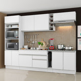Combo Completo de Cocina Vicenza 290 cm Glamy Blanco