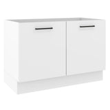 Bajo Mesada Cocina 120 cm x 60 cm, 2 Puertas Agata Blanco