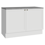 Bajo Mesada de Cocina 120 x 60 cm 2 Puertas (con Mesada) Blanco Vik Madesa