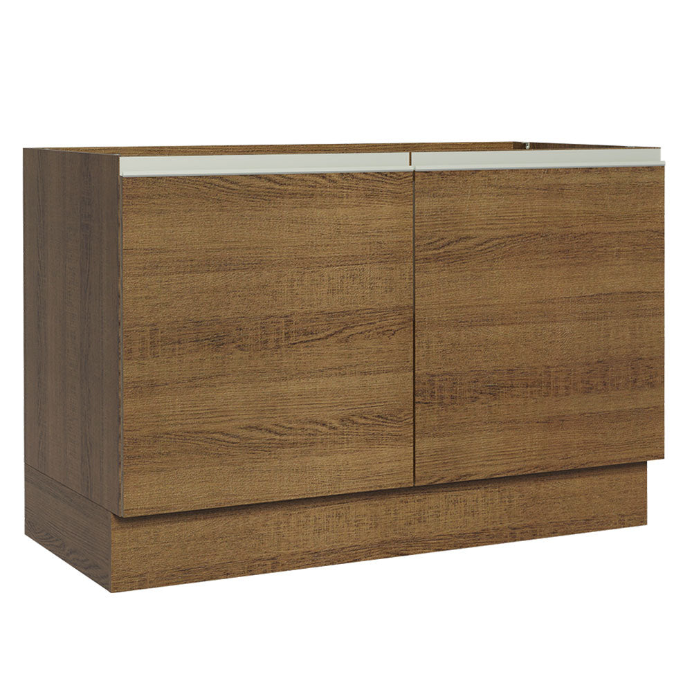 Bajo Mesada Cocina 120 x 60 cm 2 Puertas (Sin Mesada) Marrón Glamy Madesa