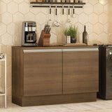 Bajo Mesada Cocina 120 x 60 cm 2 Puertas (Con Mesada) Marrón Glamy Madesa