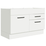 Bajo Mesada Cocina 120 cm x 60 cm, 2 Cajones 1 Puerta Agata Blanco