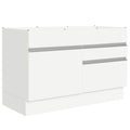Bajo Mesada 120 x 60 cm 1 Puerta 2 Cajones (Sin Mesada) Blanco Glamy Madesa