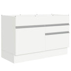 Bajo Mesada 120 x 60 cm 1 Puerta 2 Cajones (Sin Mesada) Blanco Glamy Madesa