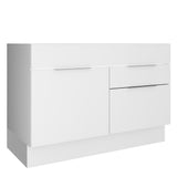 Bajo Mesada Cocina 120 x 60 cm 1 Puerta e 2 Cajones (Sin Mesada) Blanco Stella Madesa