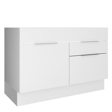 Bajo Mesada 120 cm 1 Puerta 2 Cajones Sin Mesada Blanco Stella Madesa