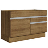 Bajo Mesada Cocina 120 x 60 cm 1 Puerta 2 Cajones Marrón (Sin Mesada) Glamy Madesa