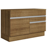 Bajo Mesada Cocina 120 x 60 cm 1 Puerta 2 Cajones Marrón (Con Mesada) Glamy Madesa