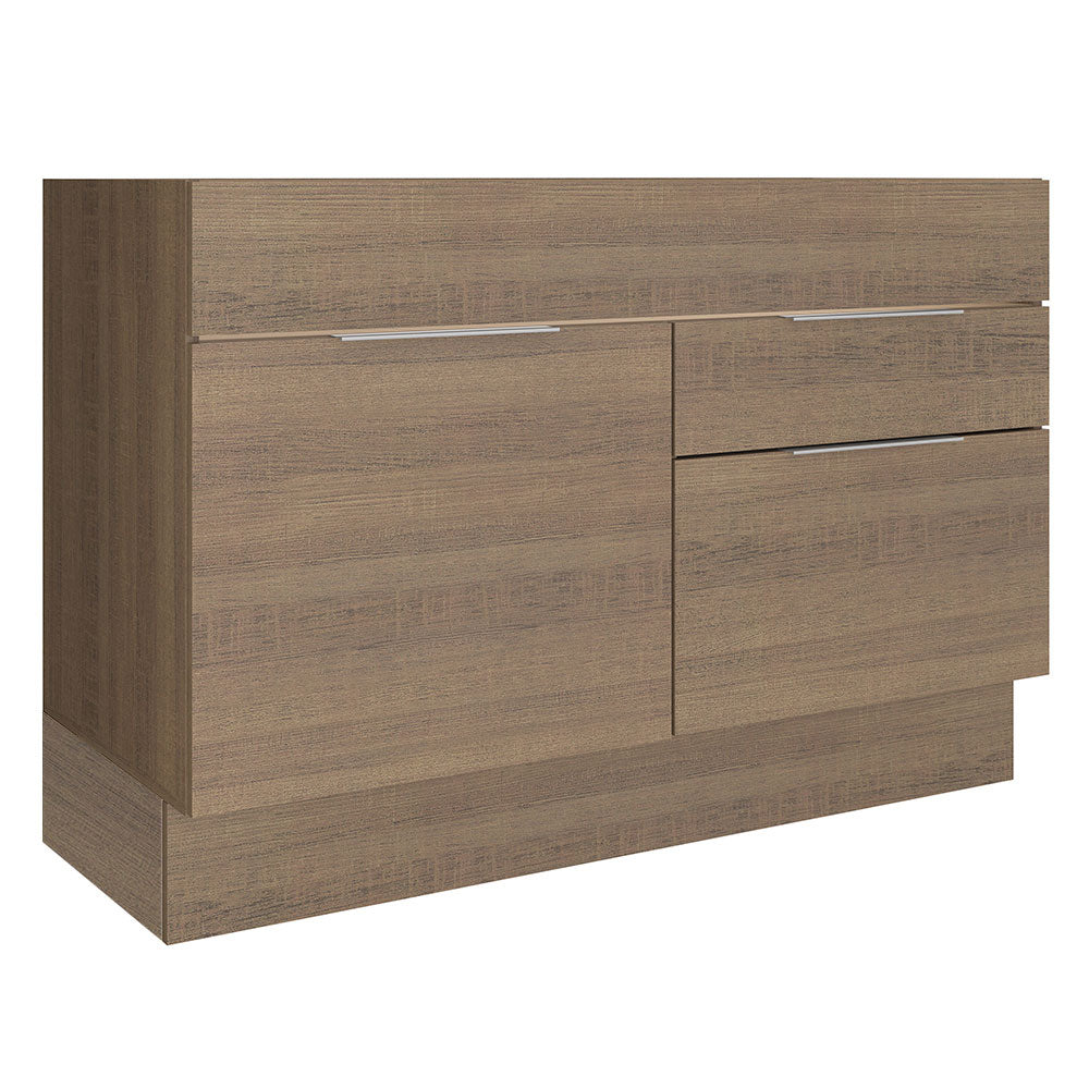 Bajo Mesada Cocina 120 x 60 cm 1 Puerta 2 Cajones (Sin Mesada) Marrón Stella Madesa