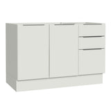 Bajo Mesada Cocina 120 x 60 cm 2 Puertas e 3 Cajones (Sin Mesada) Blanco Stella Madesa