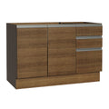 Bajo Mesada 120 x 60 cm 2 Puertas 3 Cajones (Sin Mesada) Marrón Glamy Madesa