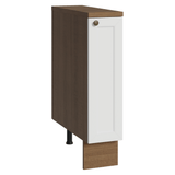 Bajo Mesada Especiero 20x60 cm 1 Puerta (Con Mesada) Marrón/Blanco Vik