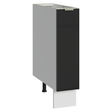 Especiero 20 cm X 60 cm, 1 puerta (Sin Mesada) Blanco/Negro Lux Madesa