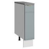 Especiero 20 cm X 60 cm, 1 puerta (Con Mesada) Blanco/Gris Lux Madesa