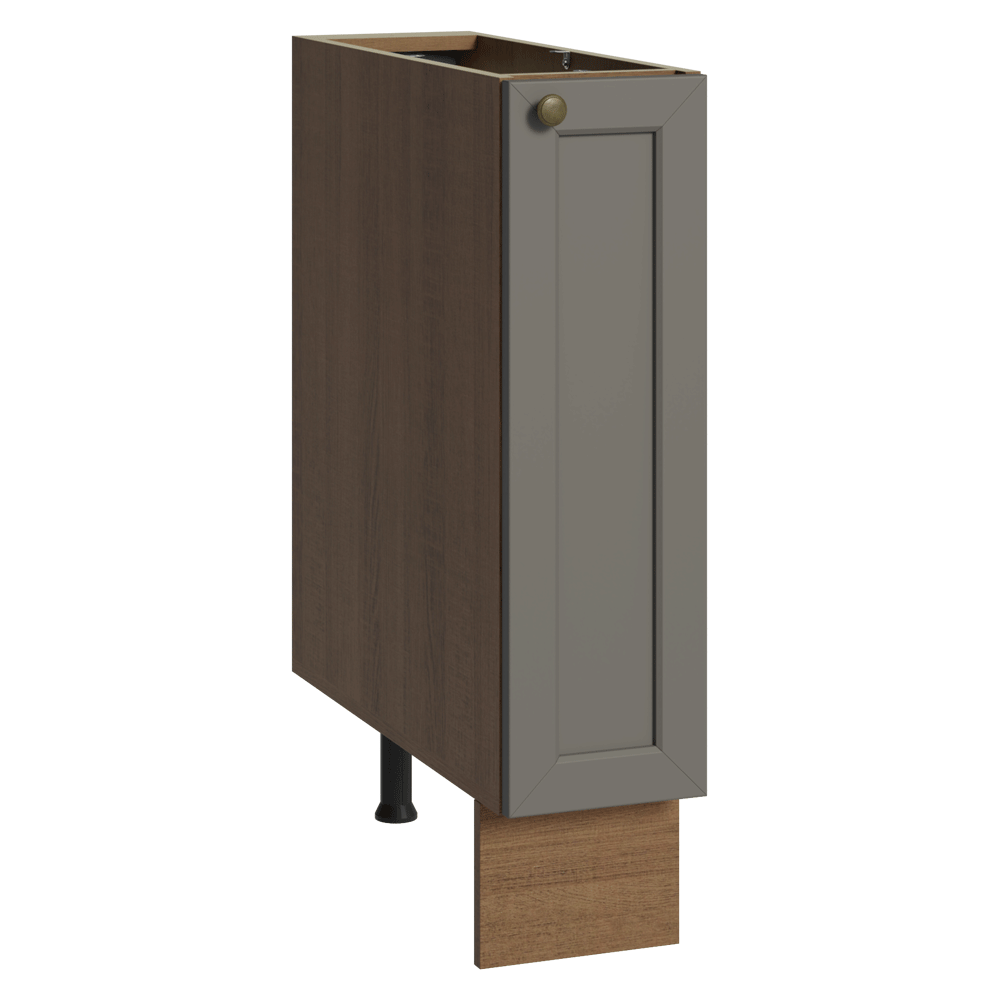 Bajo Mesada Especiero 20x60 cm 1 Puerta (Sin Mesada) Marrón/Grisl Vik