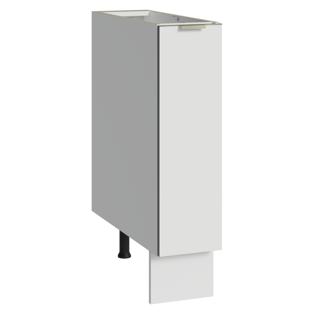 Especiero 20 cm X 60 cm, 1 puerta (Sin Mesada) Blanco aterciopelado Lux Madesa