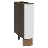 Especiero 20 cm X 60 cm, 1 Puerta (Sin Mesada) Terciopelo Marrón/Blanco Lux Madesa