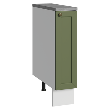 Bajo Mesada Especiero 20 cm 1 Puerta Blanco/Verde Vik Madesa