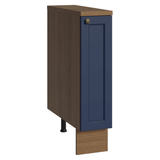 Bajo Mesada Especiero 20x60 cm 1 Puerta (Con Mesada) Marrón/Azul Vik