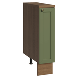 Bajo Mesada Especiero 20x60 cm 1 Puerta (Con Mesada) Marrón/Verde Vik