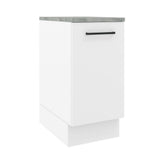 Bajo Mesada Cocina 35 x 60 cm 1 Puerta (Con Mesada) Blanco Agata Madesa