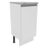 Bajo Mesada Madesa Glamy 35 x 60 cm 1 Puerta (Con Mesada) Blanco