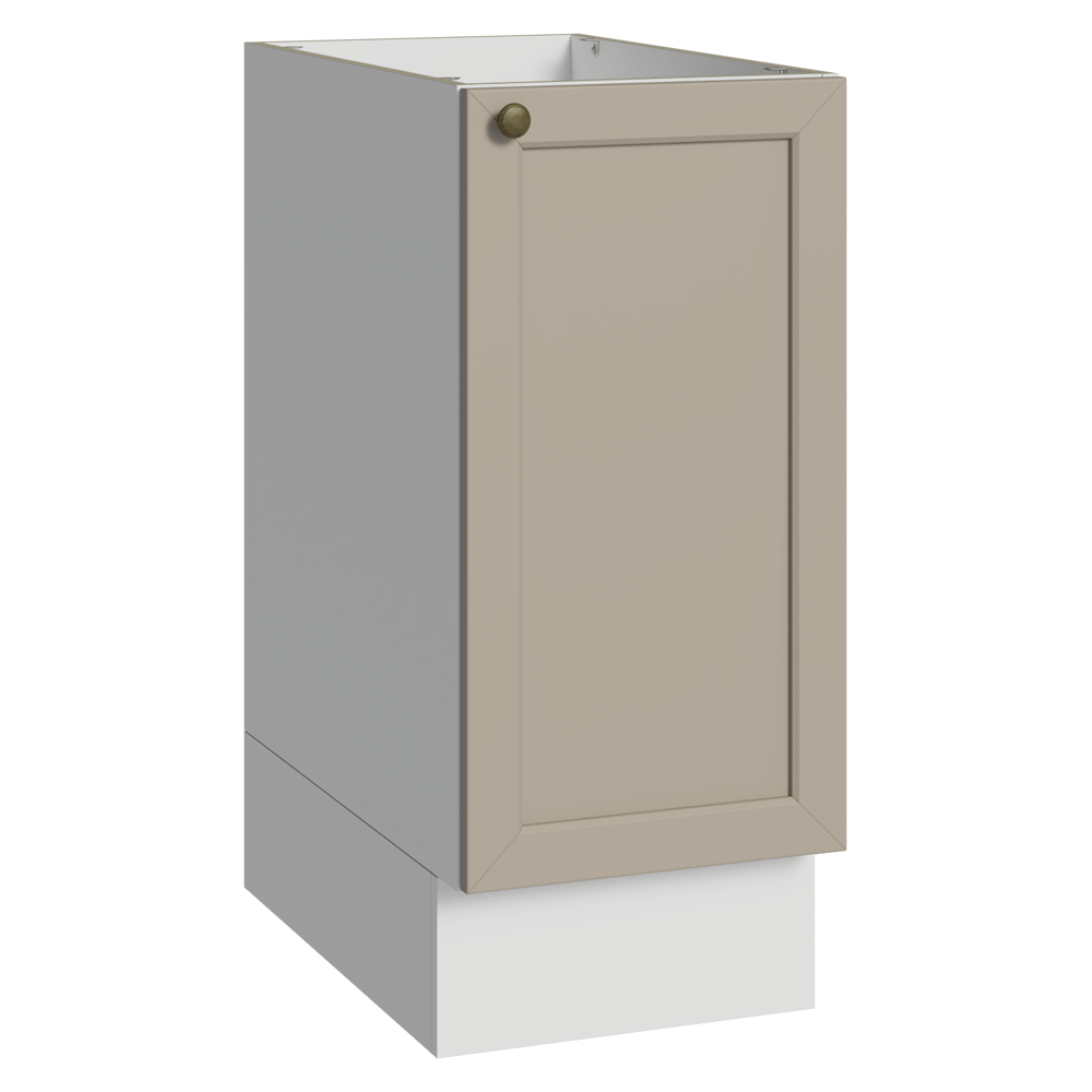 Bajo Mesada 35 x 60 cm 1 Puerta (Sin Mesada) Blanco/Crema Vik Madesa