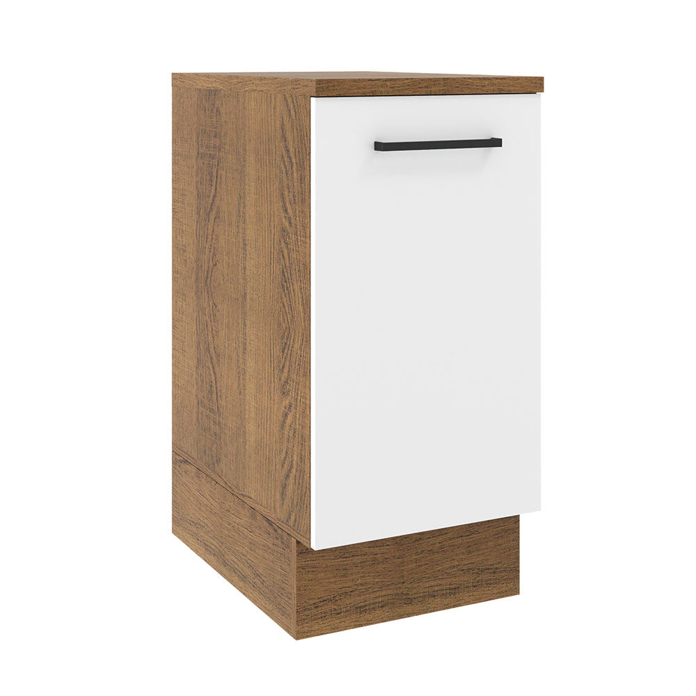 Bajo Mesada Cocina 35 x 60 cm 1 Puerta (Con Mesada) Marrón/Blanco Agata Madesa