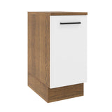 Bajo Mesada Cocina 35 x 60 cm 1 Puerta (Con Mesada) Marrón/Blanco Agata Madesa