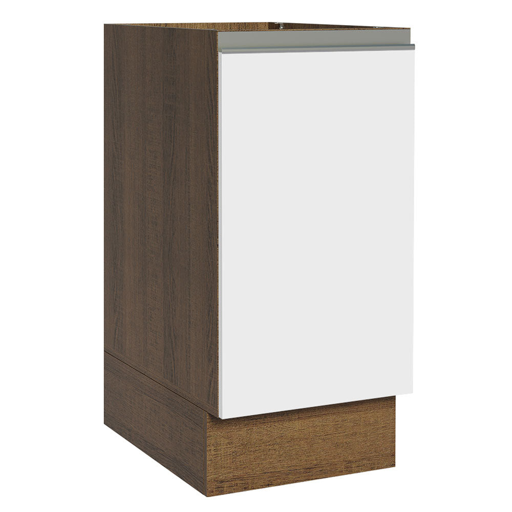 Bajo Mesada 35 x 60 cm, 1 Puertas (Sin Mesada) Glamy Marrón/Blanco