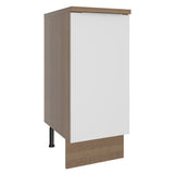 Bajo Mesada Cocina 35 x 60 cm 1 Puerta (Con Mesada) Marrón/Blanco Stella Madesa