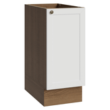 Bajo Mesada de Cocina 35 x 60 cm 1 Puerta (Sin Mesada) Marrón/Blanco Vik Madesa
