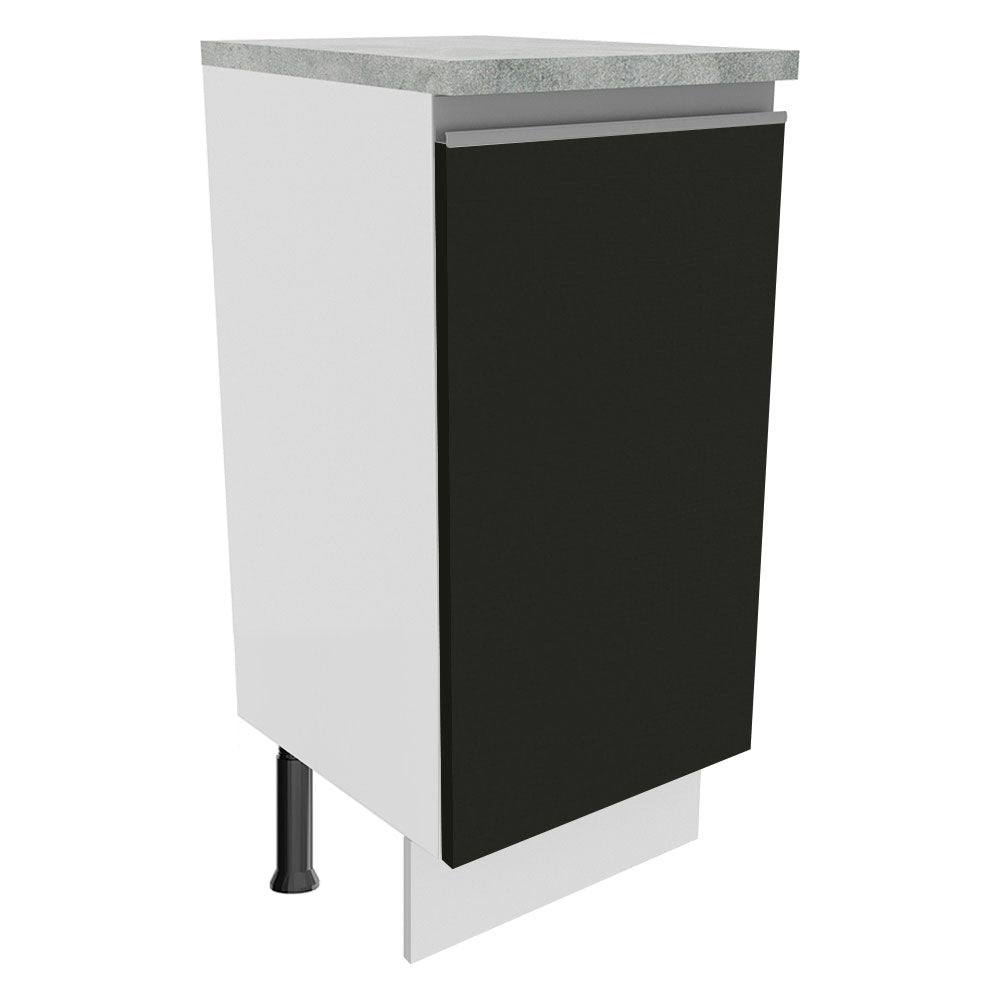 Bajo Mesada Madesa Glamy 35 x 60 cm 1 Puerta (Con Mesada) Blanco/Negro