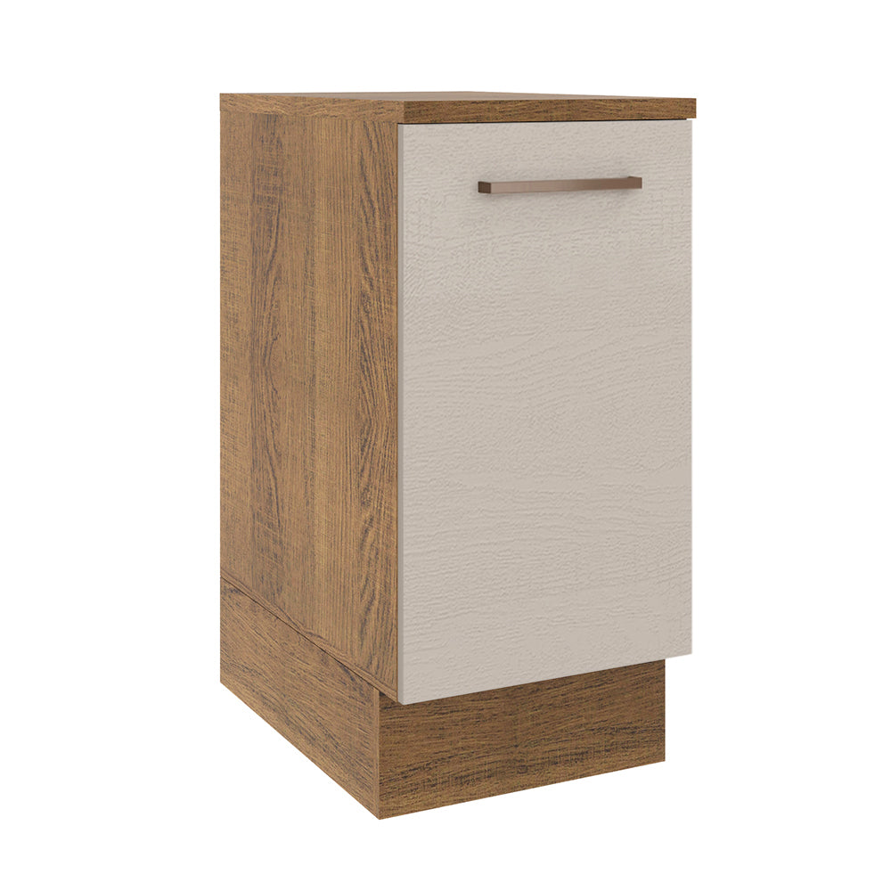 Bajo Mesada Cocina 35 x 60 cm 1 Puerta (Con Mesada) Marrón/Crema Agata Madesa
