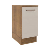 Bajo Mesada Cocina 35 x 60 cm 1 Puerta (Con Mesada) Marrón/Crema Agata Madesa