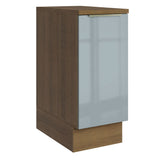 Bajo Mesada Cocina 35 x 60 cm 1 Puerta (Con Mesada) Marrón/Gris Lux Madesa