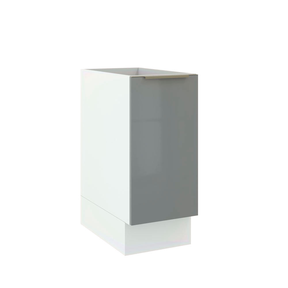 Bajo Mesada Cocina 35 x 60 cm 1 Puerta (Sin Mesada) Blanco/Gris Lux Madesa