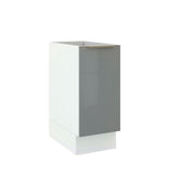 Bajo Mesada Cocina 35 x 60 cm 1 Puerta (Sin Mesada) Blanco/Gris Lux Madesa