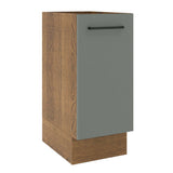 Bajo Mesada Cocina 35 x 60 cm 1 Puerta (Sin Mesada) Marrón/Gris Agata Madesa