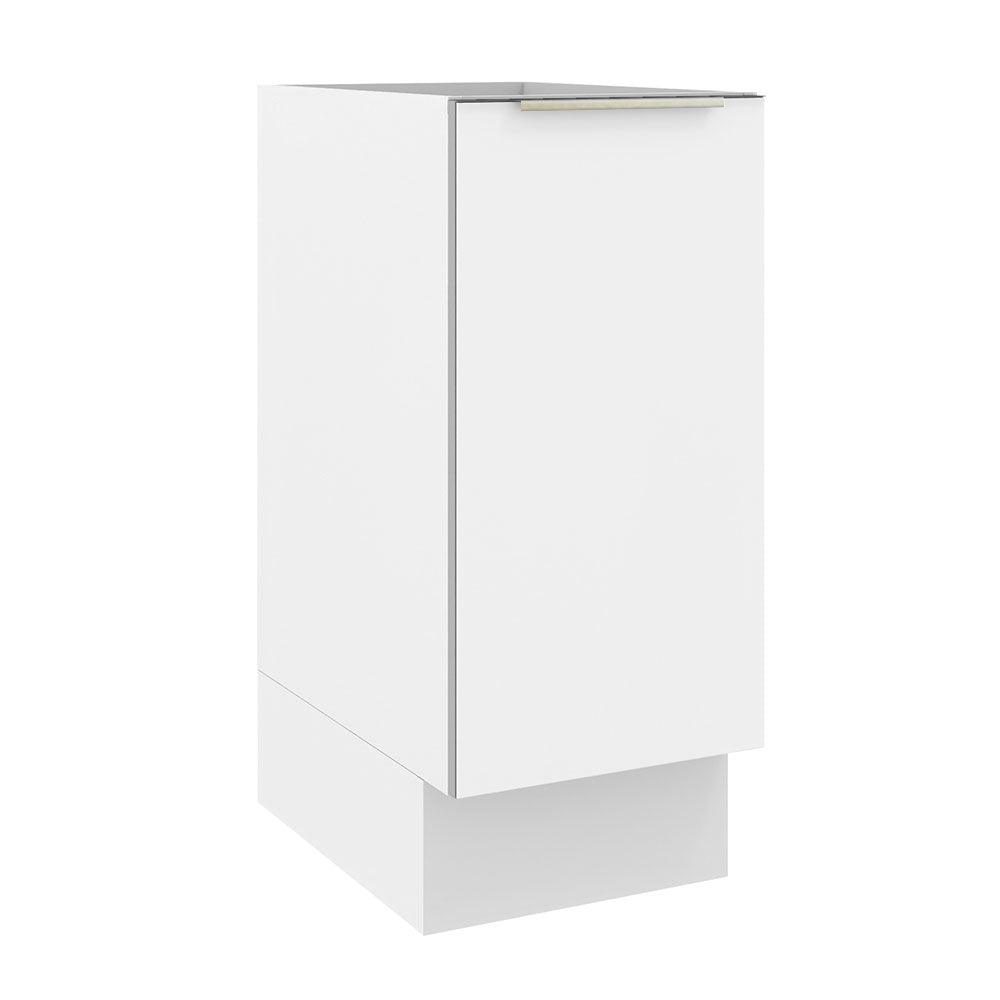 Bajo Mesada Cocina 35 x 60 cm 1 Puerta (Sin Mesada) Blanco/Blanco Aterciopelado Lux Madesa