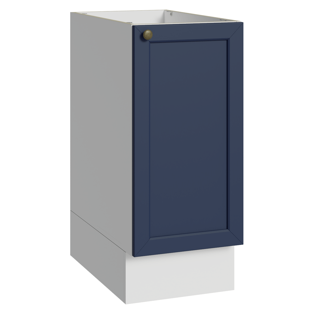 Bajo Mesada de Cocina 35 x 60 cm 1 Puerta (Sin Mesada) Blanco/Azul Vik Madesa