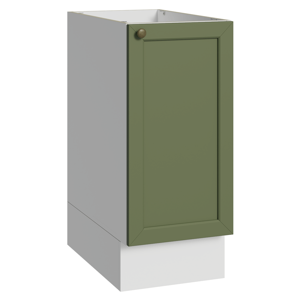 Bajo Mesada de Cocina 35 x 60 cm 1 Puerta (Sin Mesada) Blanco/verde Vik Madesa